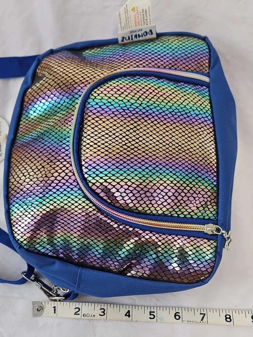 Blue Iridescent Crossbody Bag - Stylish Women's Shoulder Bag